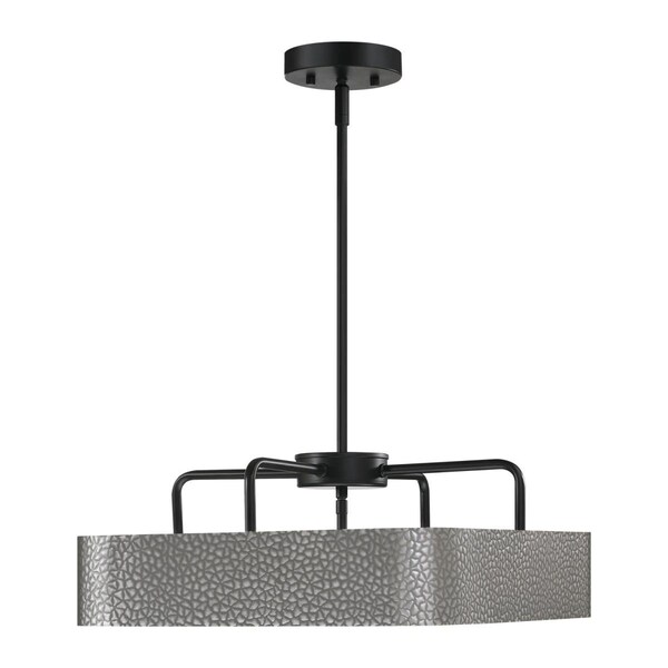 Westinghouse Chandelier SemiFlush- 40W 3-Light Stella Mira Wlnt Bnds Brshd Nkl Candelabra 6125700 - main